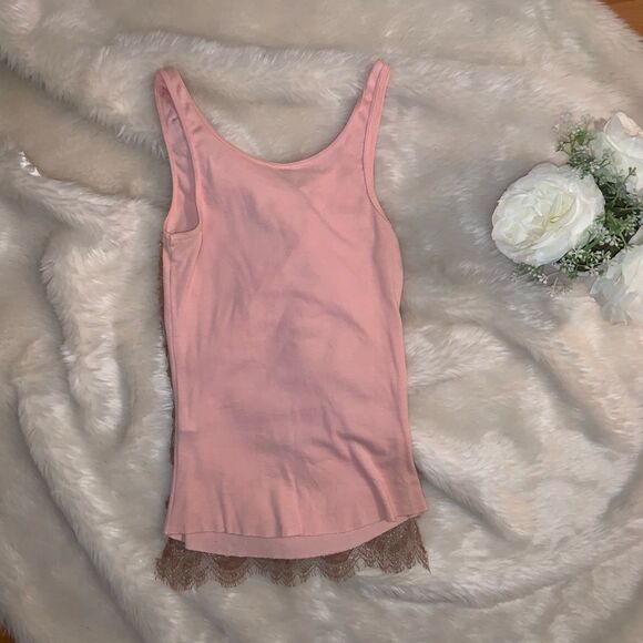 Vintage Pink Mesh Tank - Picture 4 of 6
